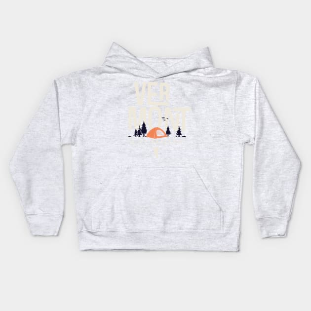 Vermont is my Base Camp Kids Hoodie by jdsoudry